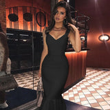Bandage Dress for Women 2021 Summer White Bodycon Dress Mermaid Black Red Sexy Party Dress Evening Club Birthday