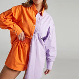 Casual Two Piece Sets Womens Outifits Shorts Fashion Set of Pants and Blouse Solid Color Cardigans Y2k Tracksuit
