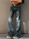 Vintage Washed Ripped Boyfriend Flared