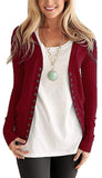 Solid Color V-neck Long Sleeve