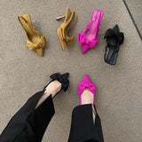 Zingj New 2024 Summer Single Shoe With Pointed Heels-Outfit