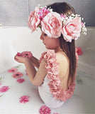 Piece Swimwear Baby Girl Floral Strap Swimsuit Swimwear Swimming Suit Children Little Girls Summer Holiday Beach