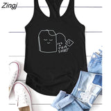 A Tea Shirt Printing Funny Women Tank Tops Sleeveless Summer Casual 90s Tee Shirt Female Harajuku Loose Tops Women