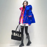 Winter Down Coat Jackets Women Hooded Parka Winter Clothing Snow Coat Casual Thick Short Puffer Jacket Bright