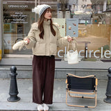 Glove Style Candy Color Down Jacket Female Short Style 2024 Winter Fashion Dopamine Small Bread Clothes Coat Tide-Outfit