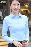 Fashion Women Shirts White Shirt Women Long Sleeve Shirts Tops Office Lady Basic Shirt Blouses Plus Size Woman Blouse