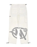Y2K Cargo Pants Men Retro Loose Pocket Wide-Leg Pants High Waist Straight Loose Men And Women Harajuku Mopping