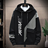 Hoodie Casual Spring Street Hoodie Sweatshirt Men Harajuku Pullover Letter Japanese Men Pocket Crew