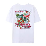 Strawberry Retro Graphic T-Shirt- Outfit
