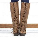 Women's High Boots 2022 Winter Fashion Plus Size Platform Retro Boots Ladies Back Lace-up Long Boots Black Boots Botas