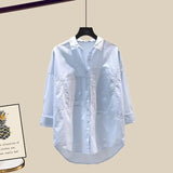 Outfits For Women 2023 Fashion Sling Vest+long Sleeve Sunscreen Shirt+side Split Denim Skirts Sets Korean 3 Piece