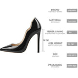 Onlymaker Women's Pointed Toe 12CM Slip On Thin Heels Sexy heeled Stiletto Gradient Colorful Wedding Dress Party