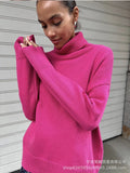 And Winter Pure Color Turtleneck Sweater Hot Selling Burst Comfortable Loose Basic Jacket Sweater