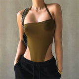 Zingj Style 2023 Fashion Summer Women's One-Line Neck Band Open Back