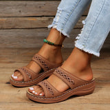 2025 Retro Car Anti-Slip Slope With Round Head Cool Slippers Women's Slippers Line