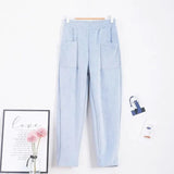 Pants Warm Trousers Women Corduroy Autumn Winter 2023 Thick Pants Casual Solid Fleece Inside Elastic Waist