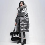 degrees High Quality Winter Women's Down Jacket 2023 Thicken Woman Jackets Female Coat Real Fox Fur Collar Coats