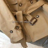 New Autumn Winter Khaki Minimalist Women's Trench Coat Sashes Windbreaker Loose Long Sleeve Double Breasted