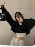 O-neck Short Knitted Sweaters For Women Autumn Fashion Long Sleeve Sexy Streetwear Outerwear Female Crop