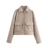 New Street Casual Soft Shirt Single-Dbutton Cardigan Jacket Female