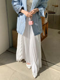 Casual Elastic High Waist Female Pleated Skirts 2022 Spring Summer Loose Irregular Women