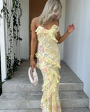 Women's Explosive Waveside Sling Dress - Long-Term Stocking Assured