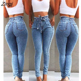Hole Ripped Jeans Women Pants Cool Denim Vintage Jeans For Girl High Waist Casual Pants Female Slim Jeans