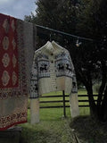 Buttoned Retro Printed Cardigan- Outfit