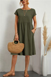 Fashionable Summer Elegant Cotton Linen A-