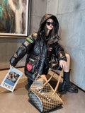 winter new label hooded cotton coat Korean version loose waist all-match bread coat cotton jacket