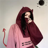 Harajuku Frog Hoodie Alt Aesthetic Streetwear Women Anime Long Sleeve Oversized Kawaii Cute Pullover Green Top