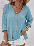 Beautiful Buttons Chiffon Long Sleeve