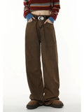 Women's Jeans High Waist Vintage Straight Baggy Denim Pants Streetwear Basic Design Fashion Wide Leg Denim