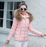 Faux Fur Parkas Women Down Jacket clothes Womens Parkas Thicken Outerwear hooded Winter Coat Female Jacket Cotton