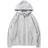 Oversized Hoodie Zipper Woman Clothes Winter Plus Velvet Loose All-match Coat Casual Women's Sweatshirt Couple