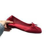 Evening Wind Ballet Shoes 2025 French Sweet Bow Blue Square Mouth Increases Evening Airbow