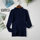New-coming Autumn Winter Tops Basic Turtleneck Pullovers Sweaters Primer Long Sleeve Short Korean Slim-fit tight