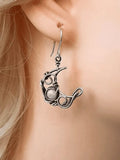 Boho Sun Moon Pendant Stud Earring- Outfit