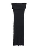 Off Shoulder Knitted Dresses For Women Striped Midi Bodycon Dress Women Black White Sexy Long Dress Woman Summer