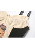 2023 Summer Women Cat Print Tank Top Fashion Vintage Y2K Ladies Sleeveless Slim Crop Top Backless Camisole Female