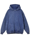 Autumn Distressed Hoodie Sweatshirts 2022 Thick Long Sleeves Solid Color Pullovers Fashion Casual Streetwear Loose