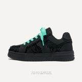 Shoes Destruction Series Black Samurai National Trendy Street Shoes Mint Manbo Bread Shoes Men And Women's Low-Top