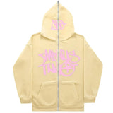 Zipper Hoodies Minus Two Pattern Printing Solid Color Oversized Clothing 2023 New Punk Harajuku Leisure Best Selling