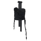 Zingj New Women's Spice Girl Design Sense Three-Dimensional Flowers Wear More Slim And Versatile Back