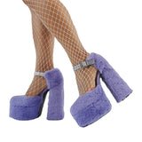 Lolita Shoes High Heel Water Table Coarse And Hairy Women Sandals