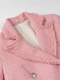 Tweed Buttoned Cropped Coat- Outfit
