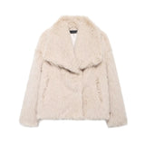 Women's Thick Lamb Fur Black Coat Women's Winter 2025 New