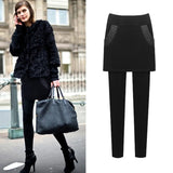clothes Thicker Warm Women Winter Leggings Female Casual Outer Wear leggins Pants Skirt Sweatpants High Waist