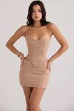 Women Corset Bandage 2 Two Pieces Sets 2022 New Summer Sexy Sleeveless Crop Top & Mini Skirt Bodycon Elegant Club Party