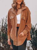 Long Jacket Women Winter Plush Coat Shirt Jacket Female Button Fleece Coat Jackets For Women